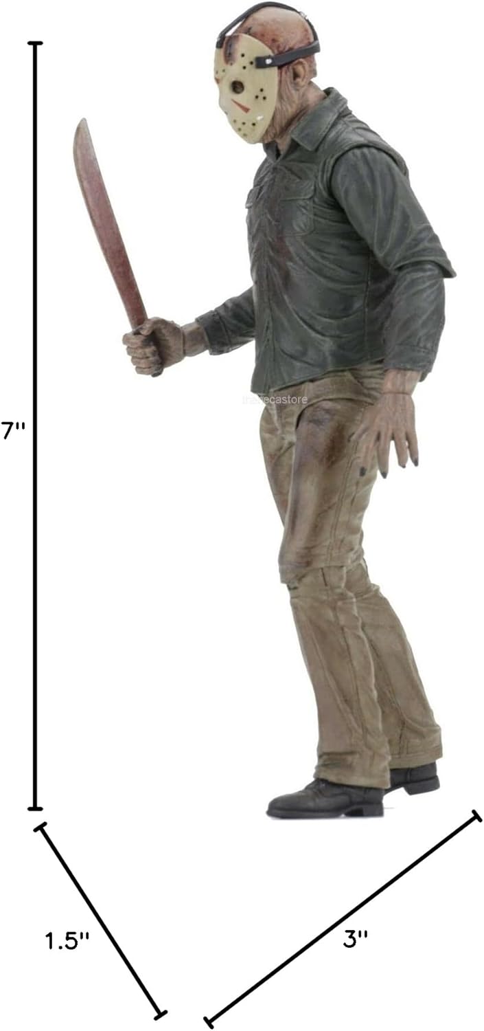 Figura de acción NECA Friday the 13th: Ultimate parte 4, Jason de 7 pulgadas