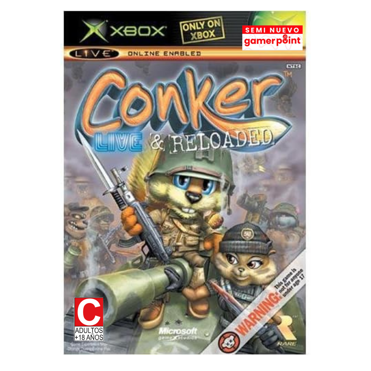 Conker Live & Reloaded Xbox Clasico Usado