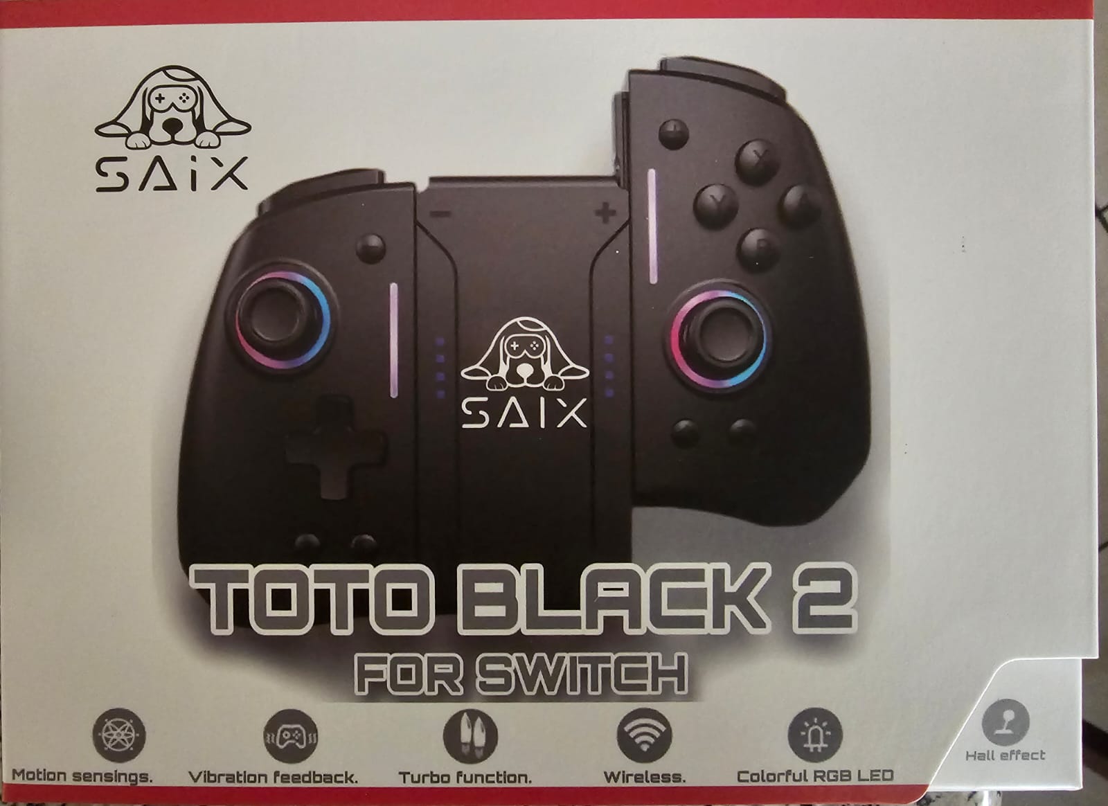 Control Inalámbrico Joypad Toto Black 2 (Saix) Nintendo Switch