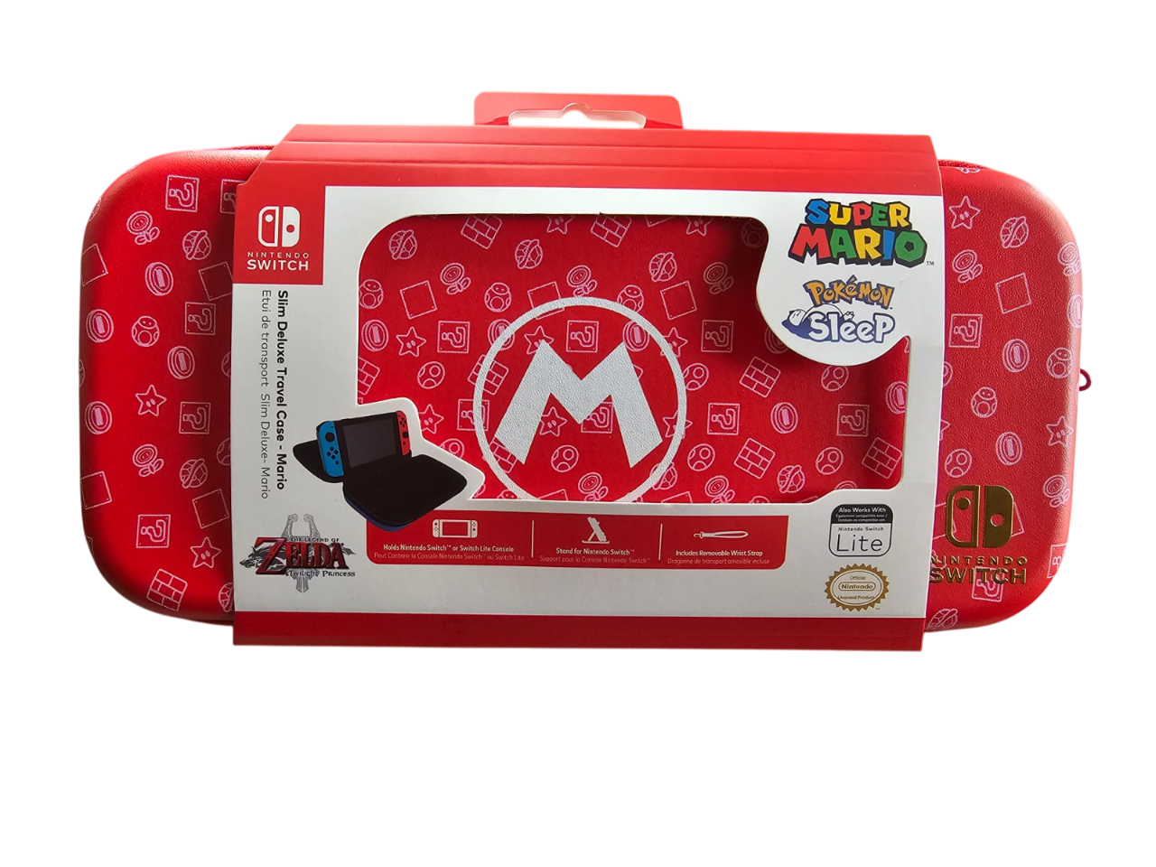 Estuche Nintendo Switch Mario M Rojo