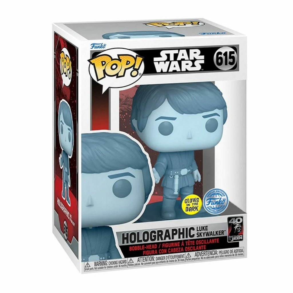 Funko Holographic Luke Skywalker Glows in the Dark Special Edition 615 (Star Wars)