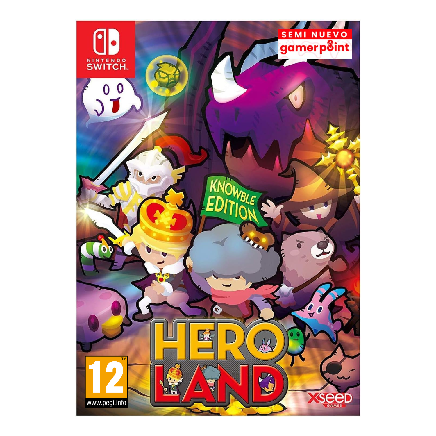 Hero Land Knowble Edition Switch Eur Usado