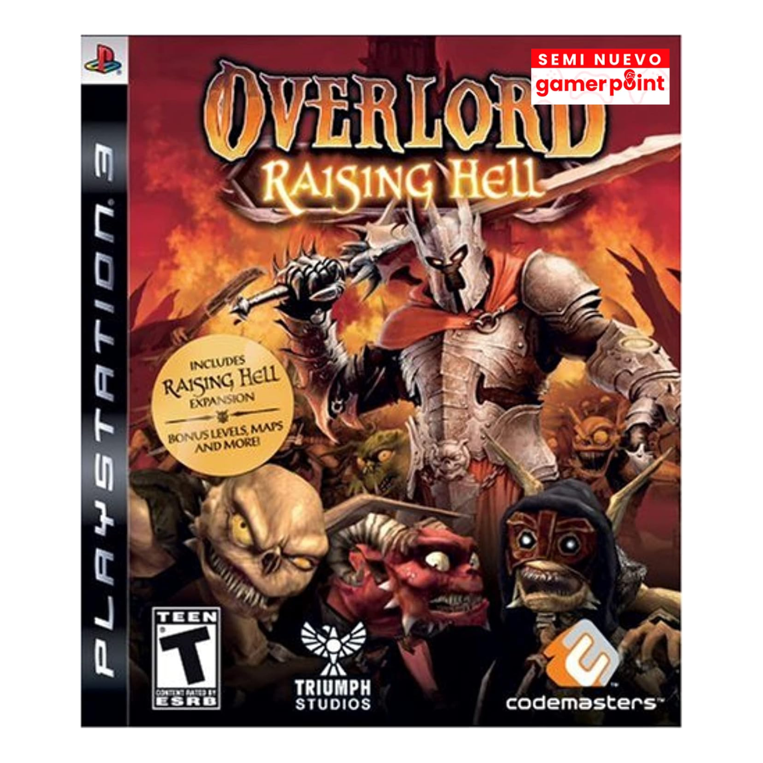 Overlord Raising Hell Ps3 Usado