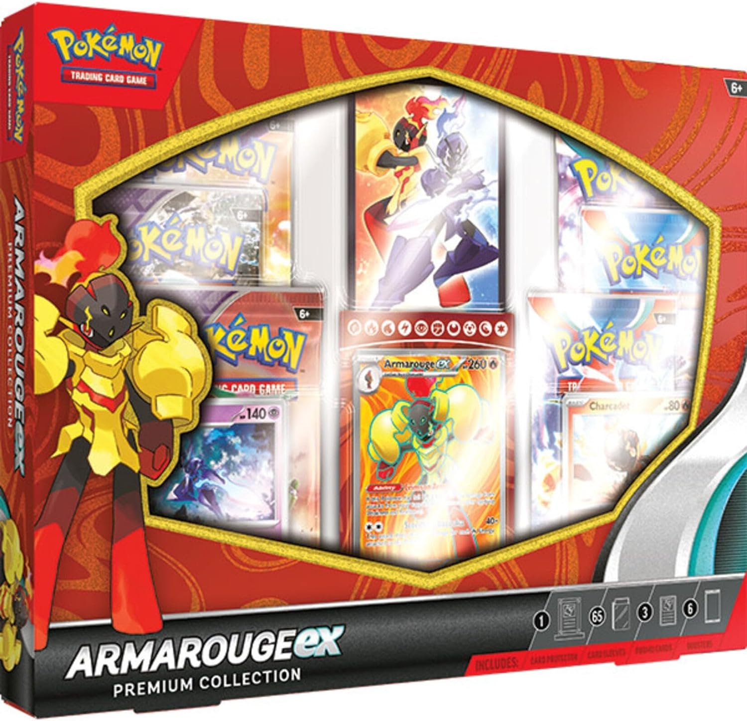 Pokémon TCG: Aramarouge Ex Premium Collection Pieza Inglés