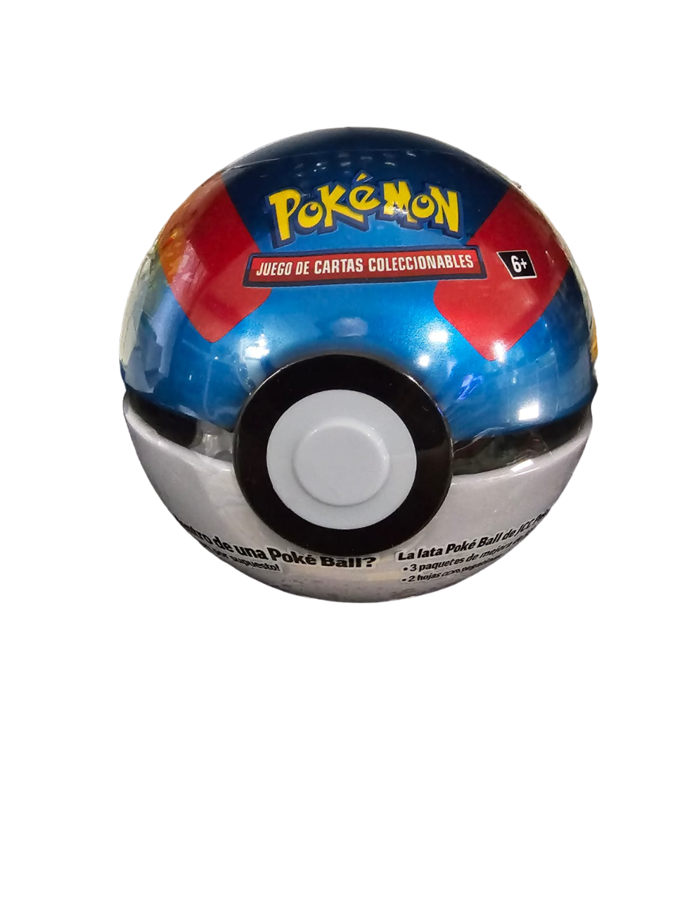 Pokémon TCG: Poké Ball Tin Q3 2024 (Azul y Roja - Pokeball) Pieza Español