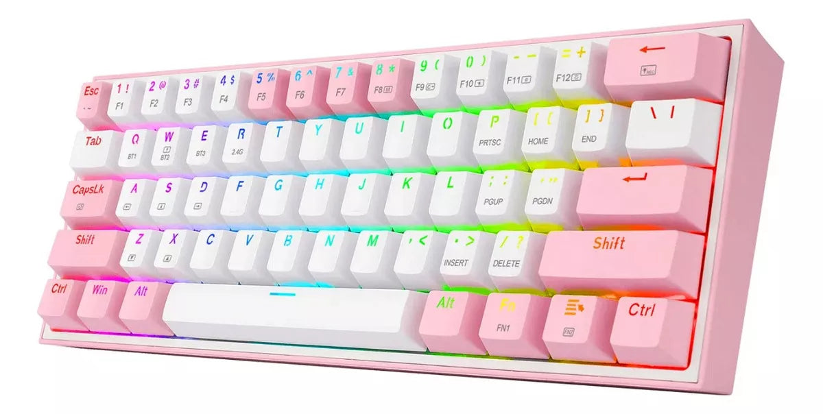 Redragon Teclado Fizz Pro White/Pink K616-RGB