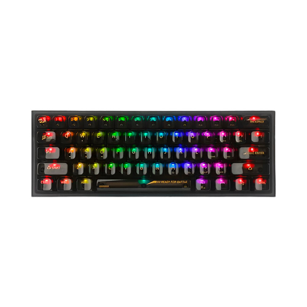 Redragon Teclado Fizz Transparente Black K617CTB RGB