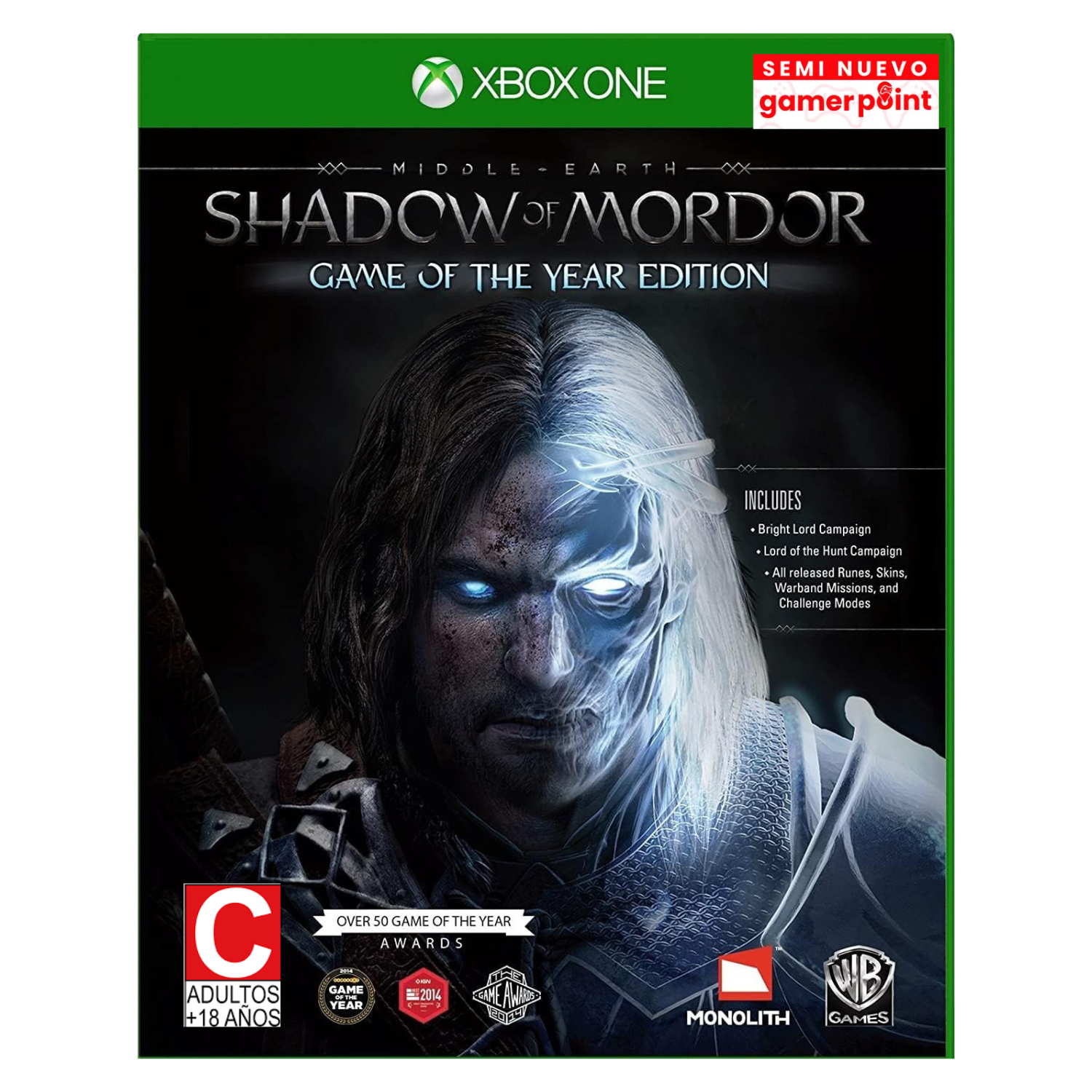 Shadow of Mordor Goty Xbox one Usado