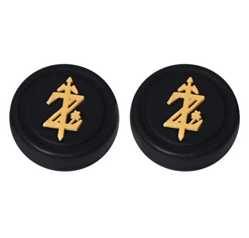 Thumb Grip Genérico Nintendo Switch Zelda Logo Negro con Dorado (2 piezas)