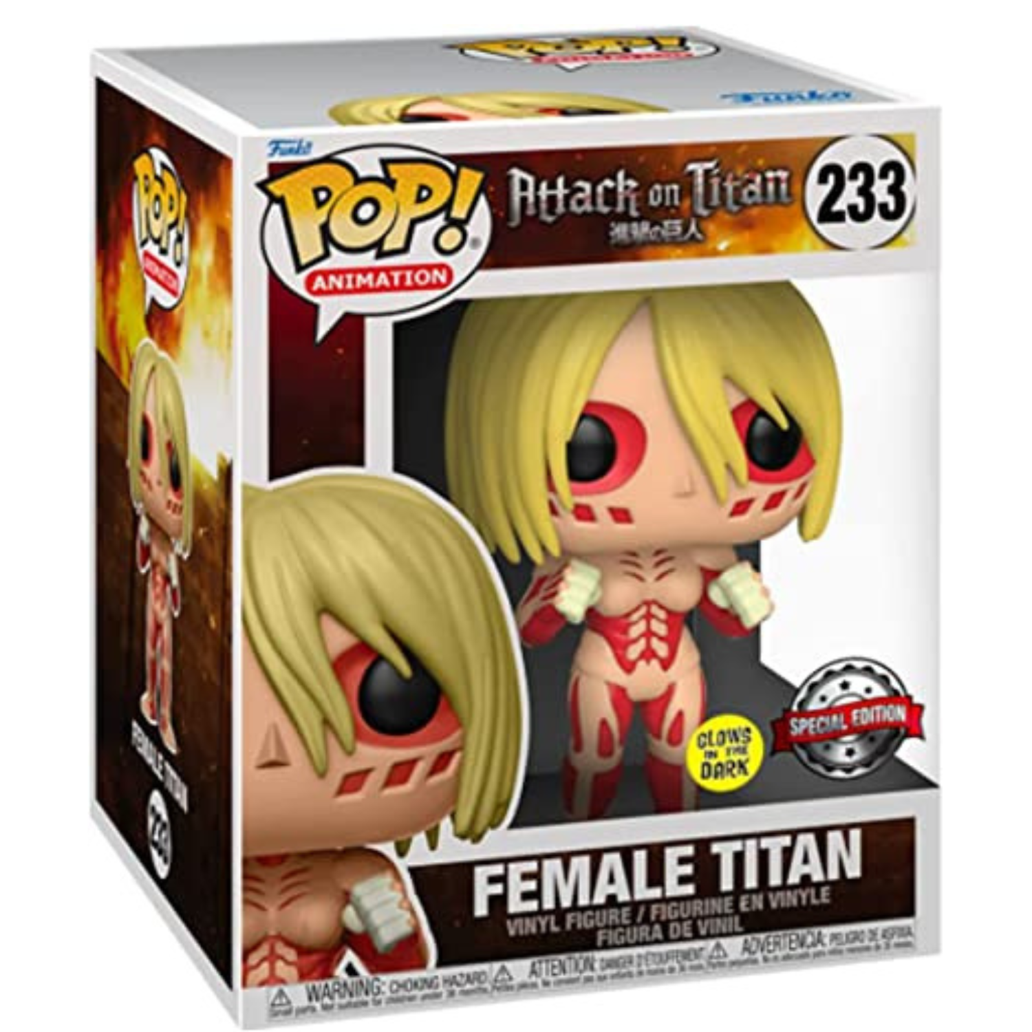 Funko Female Titan 233 Glows In The Dark Special Edition (Attack On Titan)