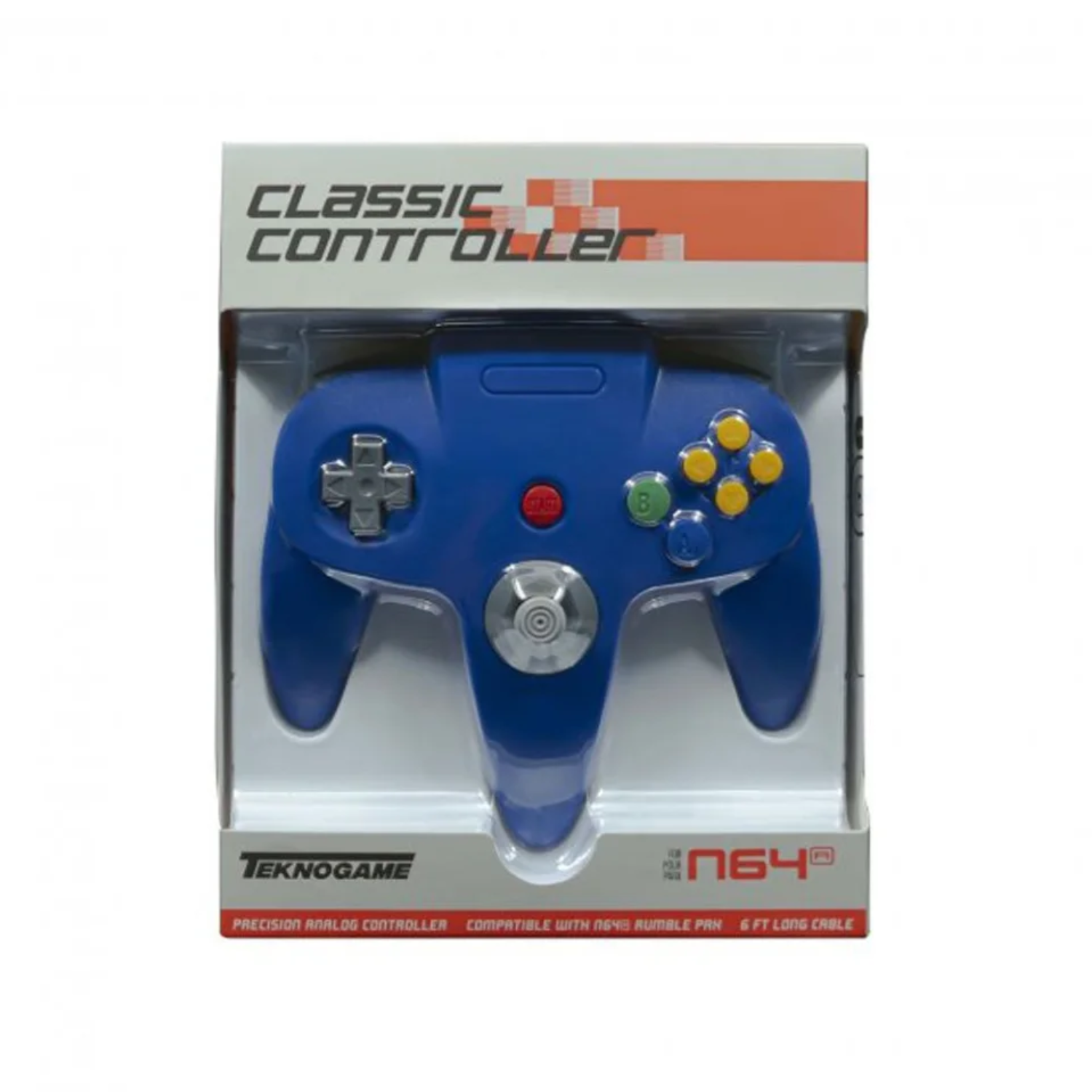 Controller Wired - Blue (For N64)