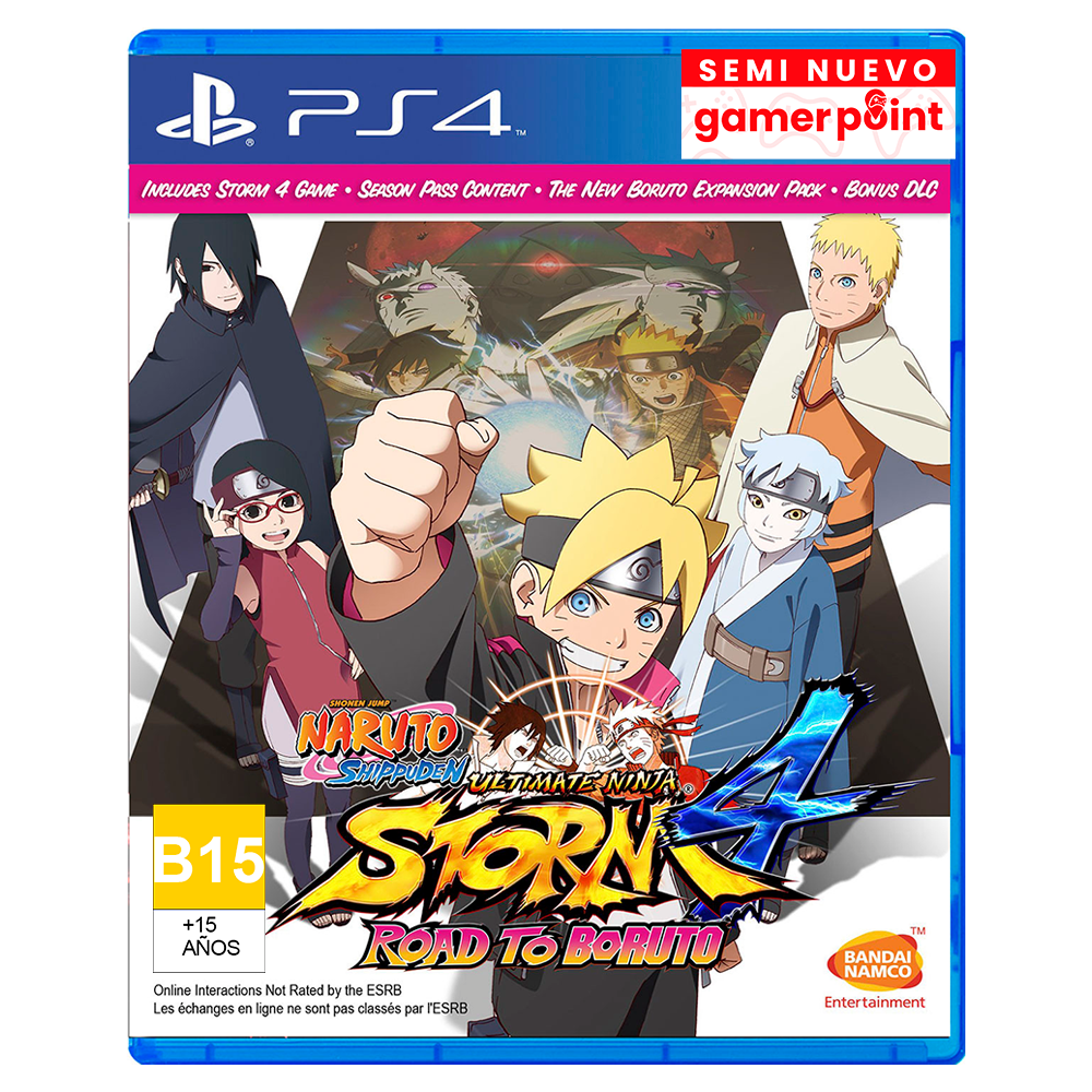 Naruto Shipuden Ultimate Ninja Storm 4 Road To Boruto Ps4 Usado
