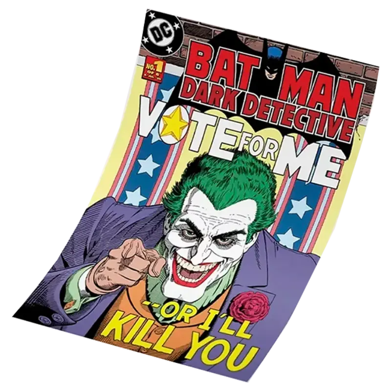 Poster Exclusivo (Piezas Limitadas) Batman:- El Guason "Vote Me"
